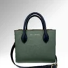 Aurelia Σκούρη Πράσινη Epsom Δερμάτινη Τσάντα Medium Tote Μπροστά