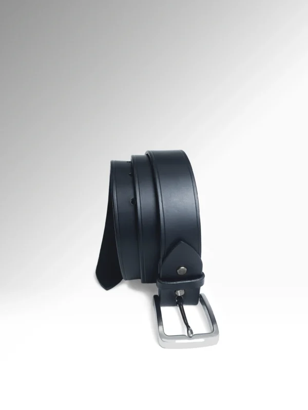 Cicero Classic Μαύρη Veg Tan Butts Δερμάτινη Ζώνη Κάθετα