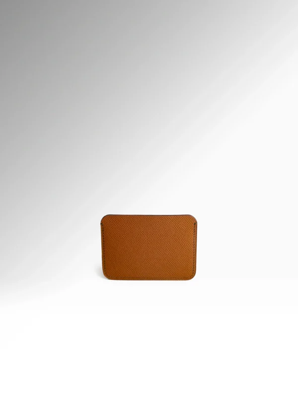 Hector Cognac Epsom Δερμάτινο Card Holder Πίσω