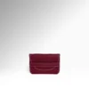 Minimal Orion Dark Cherry Epsom Δερμάτινο Πορτοφόλι Μπροστά