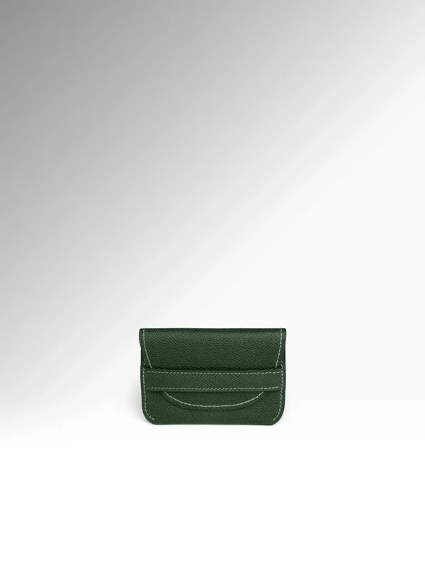 Minimal Orion Σκούρο Πράσινο Epsom Δερμάτινο Πορτοφόλι Μπροστά