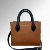 Aurelia Cognac Epsom Δερμάτινη Τσάντα Medium Tote Μπροστά