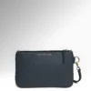 Ravello Σκούρο Μπλε Togo Δερμάτινο Pouch Μπροστά