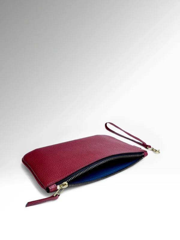 Ravello Dark Cherry Togo Δερμάτινο Pouch Εσωτερικό