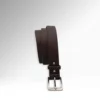 Sigillo Dark Brown Veg Tan Butts Leather Belt Vertical