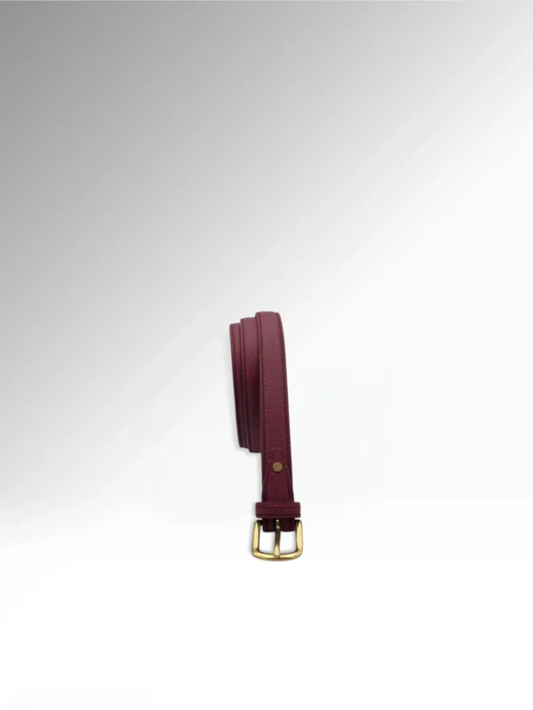 Cicero Petite Burgundy Epsom Leather Belt