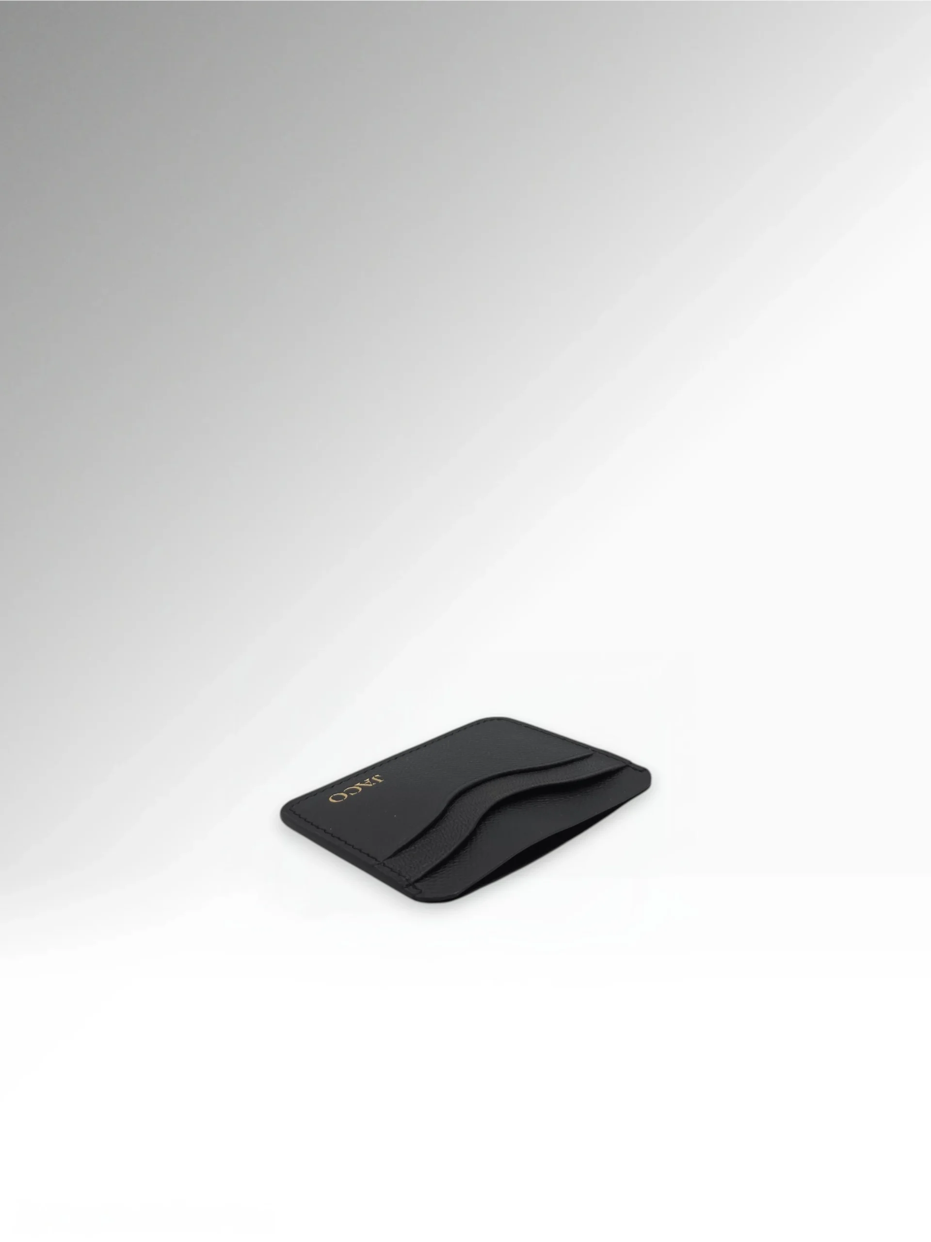 Hector Black Leather Card Holder Up